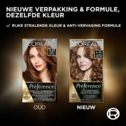 L'Oreal Lu0027Oréal Preference Haarkleuring 6.35 Havana - Donker Goud Mahonie Blond -Plein Winkel 974934 4