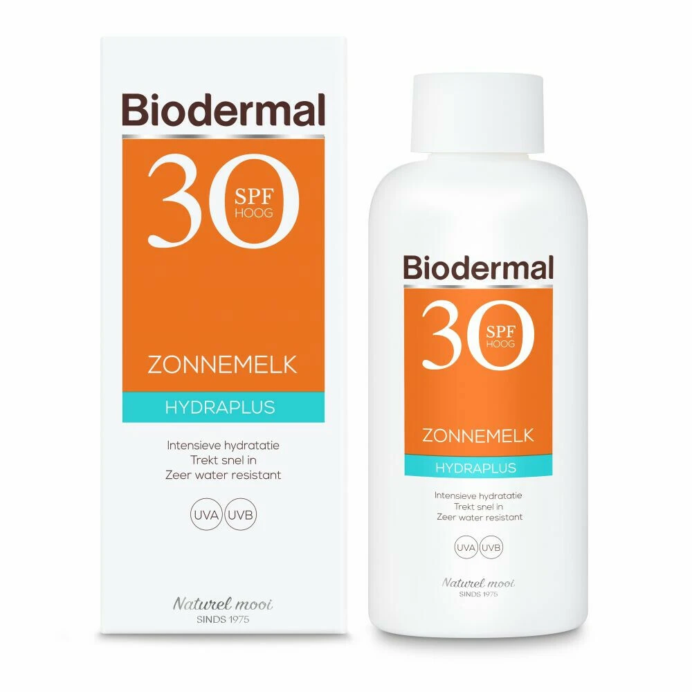2x Biodermal Hydraplus Zonnemelk SPF 30 2 2x Biodermal Hydraplus Zonnemelk SPF 30 - Afbeelding 2