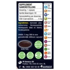 Lucovitaal CBD Cannabidiol 5 Mg 6 Lucovitaal CBD Cannabidiol 5 Mg -Plein Winkel 984246 3