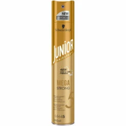 6x Junior Haarspray Mega Strong -Plein Winkel 995250 6