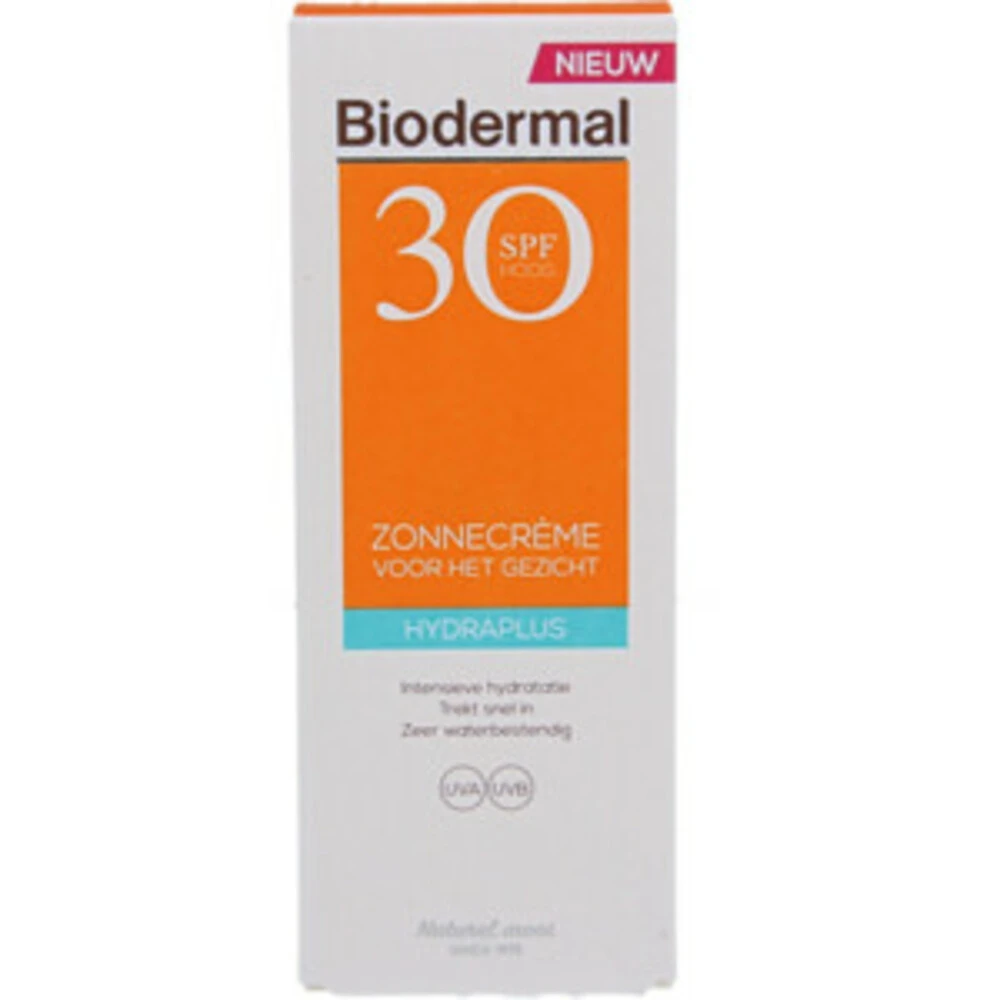 2x Biodermal Zonnecrème Gezicht Hydraplus SPF 30 2 2x Biodermal Zonnecrème Gezicht Hydraplus SPF 30 - Afbeelding 2