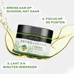 John Frieda Detox & Repair Haarmasker -Plein Winkel 996980 4