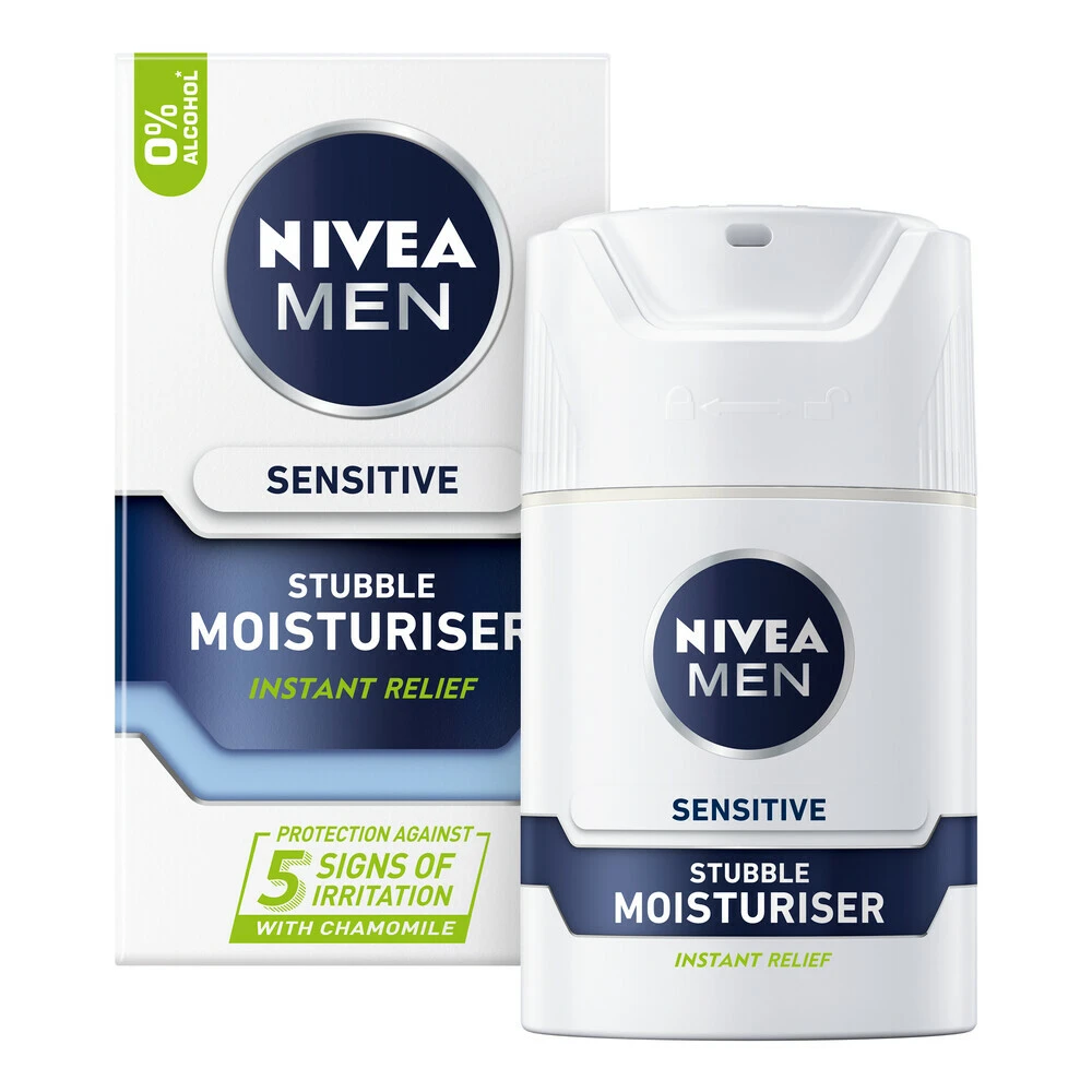 Nivea Men Sensitive Stubble Moisturiser 3 Nivea Men Sensitive Stubble Moisturiser - Afbeelding 3