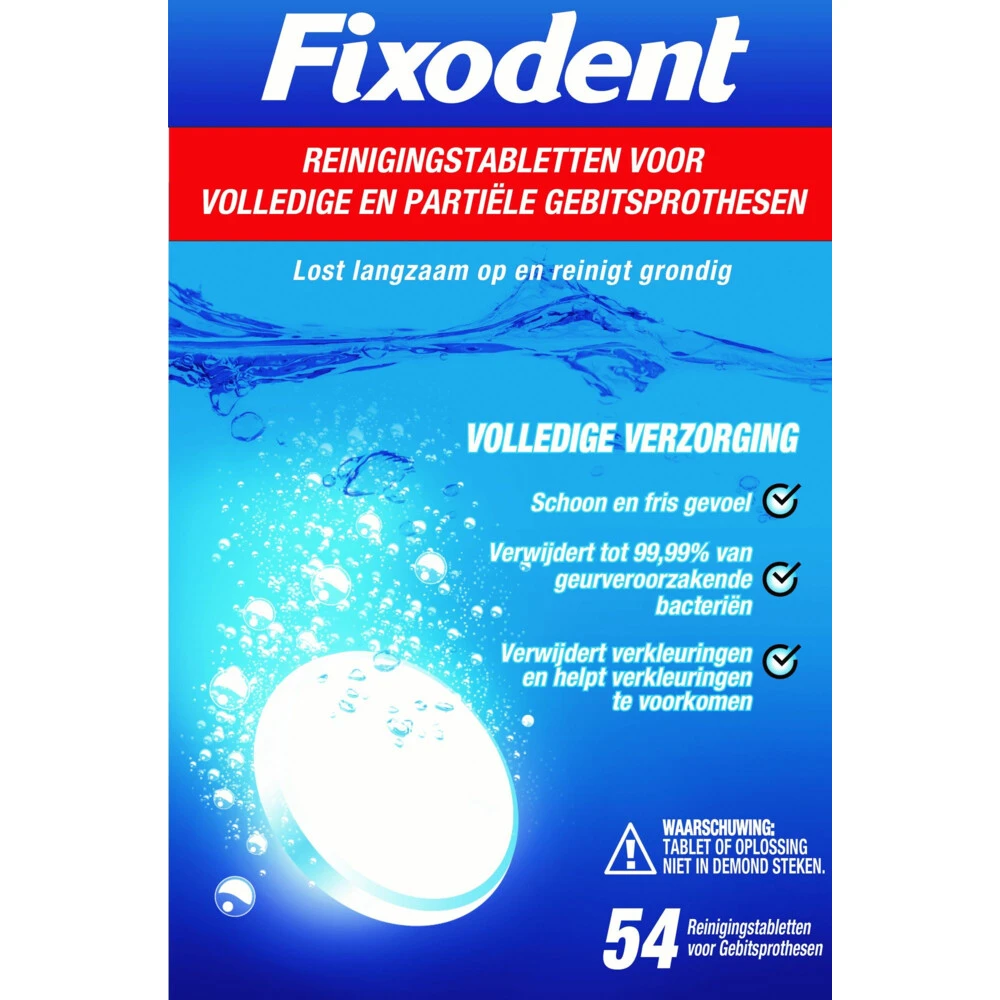 6x Fixodent Reinigingstabletten Complete Care 1 6x Fixodent Reinigingstabletten Complete Care